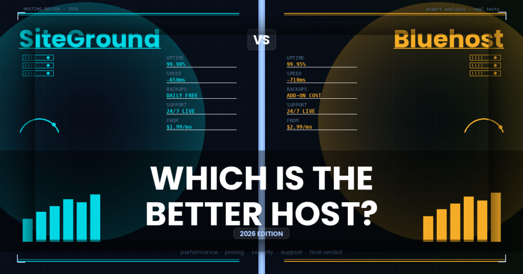 siteground vs bluehost