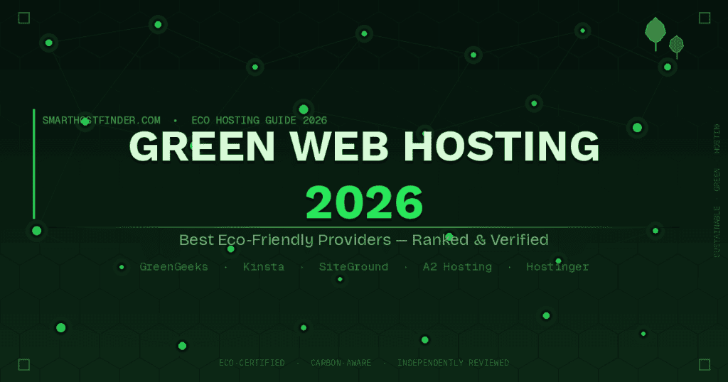 Eco-friendly green web hosting services for sustainable websites in 2026.