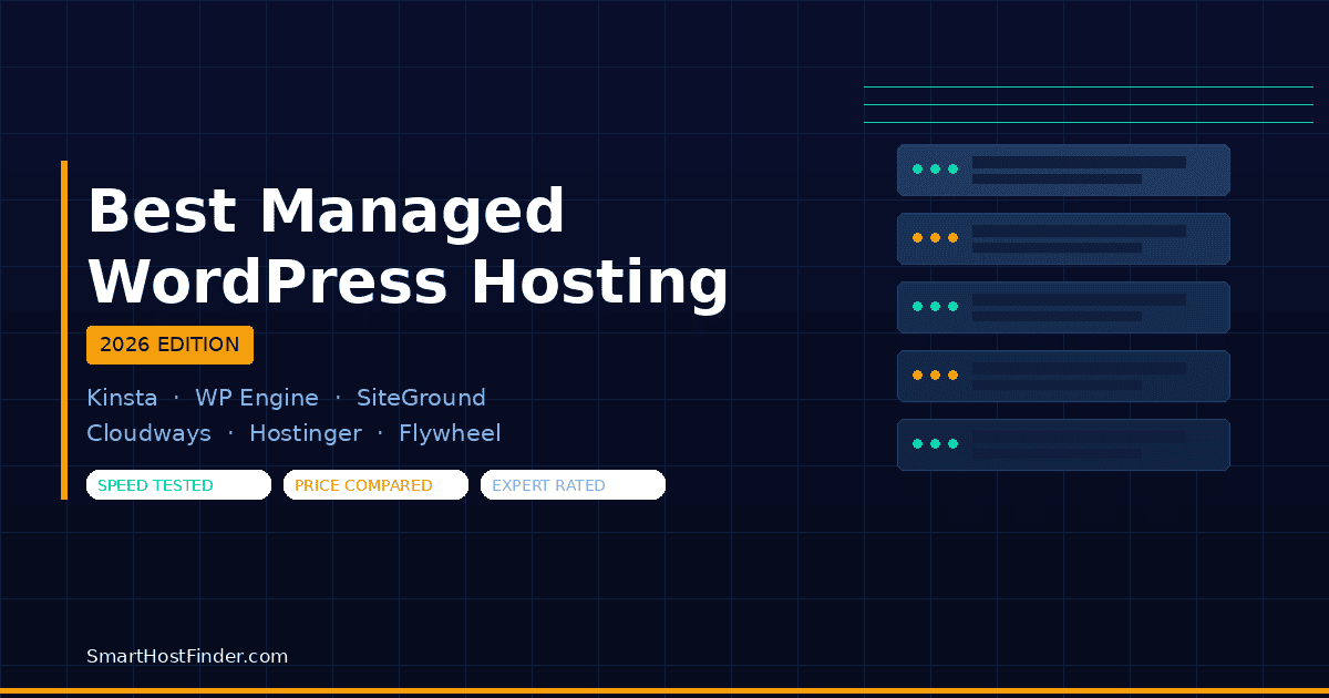 Logo of Smart Host Finder with hosting options and features overview.